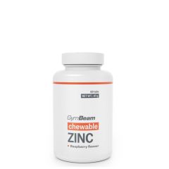 GYMBEAM - CHEWABLE ZINC - MÁLNA ÍZ - 60 RÁGÓTABLETTA
