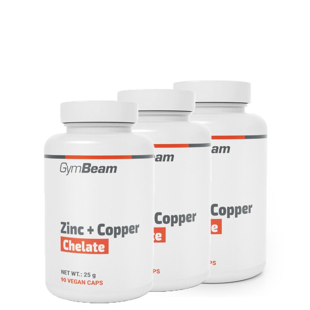 GYMBEAM - ZINC + COPPER CHELATE - 3 x 90 KAPSZULA