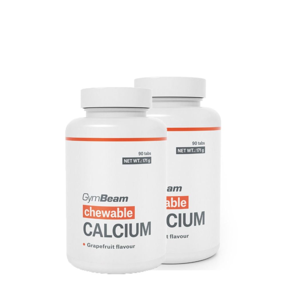GYMBEAM - CHEWABLE CALCIUM - GRAPEFRUIT ÍZ - 2 x 90 RÁGÓTABLETTA