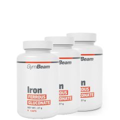 GYMBEAM - IRON FERROUS GLUCONATE - 3 x 90 KAPSZULA