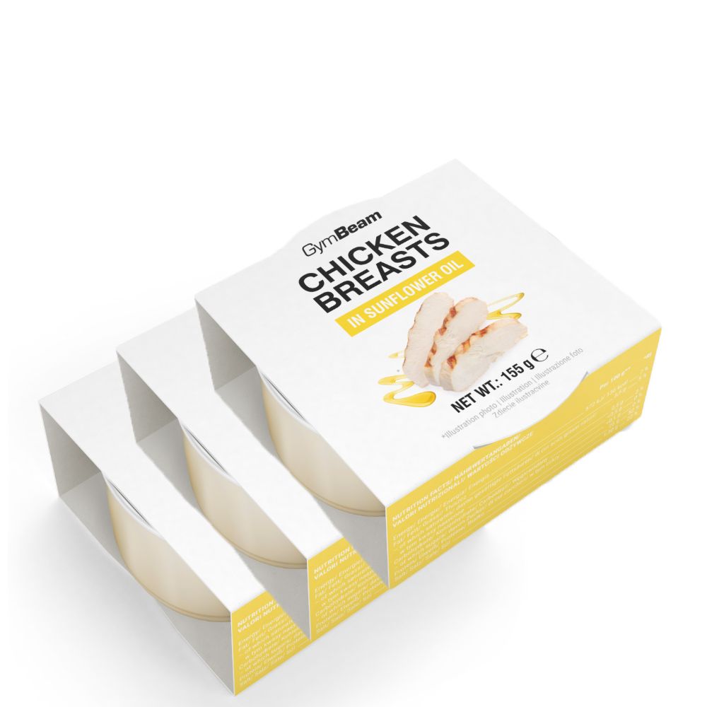 GYMBEAM - CSIRKEMELL NAPRAFORGÓOLAJBAN - 3 x 155 G