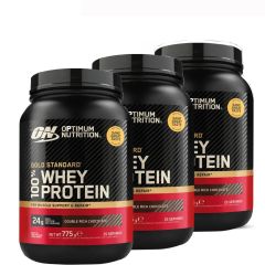 OPTIMUM NUTRITION - 100% GOLD STANDARD WHEY - 3 X 768 G