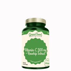 GREENFOOD NUTRITION - VITAMIN C 500 MG + ROSEHIP EXTRACT - 60 KAPSZULA