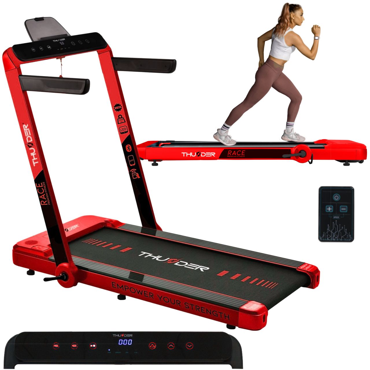THUNDER - RACE - RED EDITION - KOMPAKT FUTÓPAD 14 KM/H VÉGSEBESSÉGGEL - BEMUTATÓ DARAB