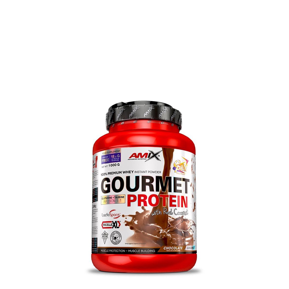 AMIX - GOURMET PROTEIN - EXP.2026.06.30. - CSOKOLÁDÉ KÓKUSZ - 1000 G