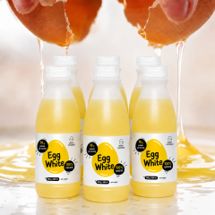PROTEIN FARM - LIQUID EGG WHITES - 100% PASZTŐRÖZÖTT TOJÁSFEHÉRJE LÉ - 6x500 G