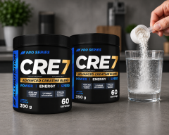 ALLNUTRITION - PRO SERIES - CREA7 - HÉT KOMPONENSŰ KREATIN FORMULA, CITRULLINNAL,TAURINNAL ÉS MAGNÉZIUMMAL - 2x390 G