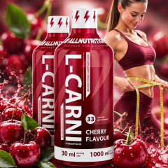 ALLNUTRITION - L-CARNI CONCENTRATE - FOLYÉKONY L-KARNITIN KONCENTRÁTUM - 2x1000 ML - CSERESZNYE