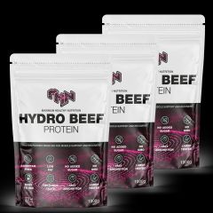 MHN SPORT SUPPLEMENTS - HYDRO BEEF PROTEIN - HIDROLIZÁLT MARHAFEHÉRJE GLUTAMINNAL - 3 x 1000 G