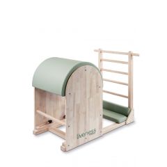 LIVENESS - PILATES LADDER BARREL - PRÉMIUM TÖLGYFA LÉTRÁS HORDÓ - 122 x 77 x 97 CM