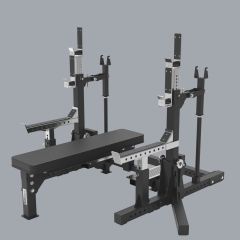 TOORX FITNESS - POWERLIFTING COMBO RACK - PROFESSZIONÁLIS FEKVENYOMÓ PAD ÁLLVÁNNYAL