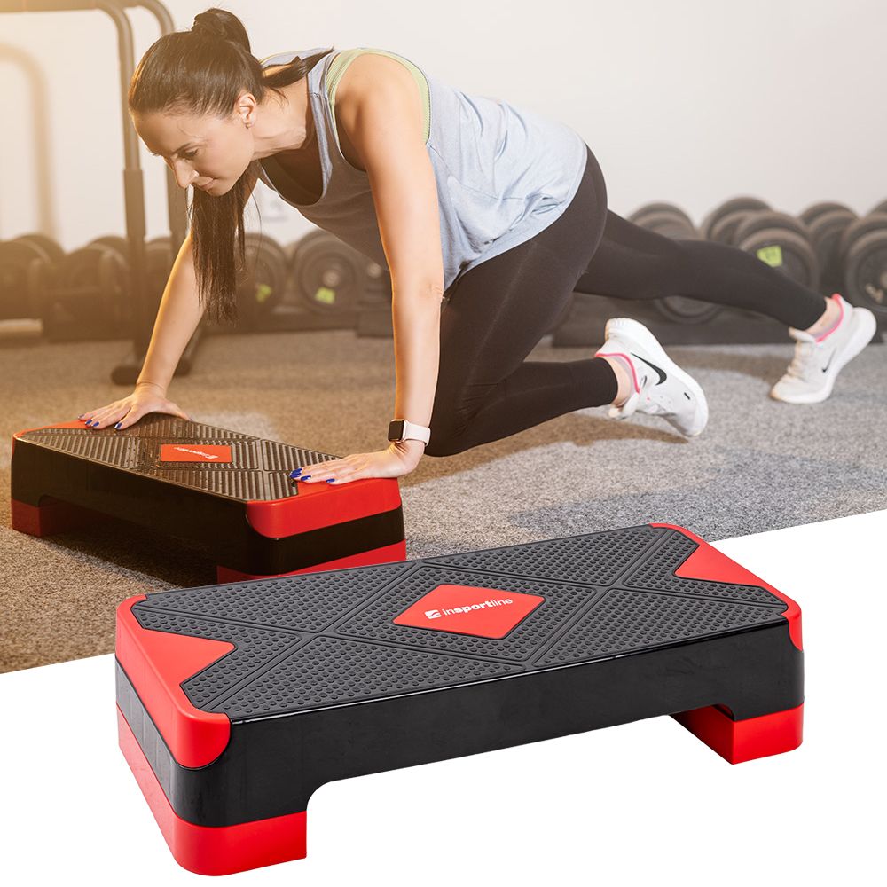 INSPORTLINE - AEROBIC STEP LÉPCSŐ AS150 - FEKETE