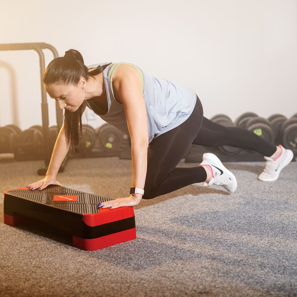INSPORTLINE - AEROBIC STEP LÉPCSŐ AS150 - FEKETE
