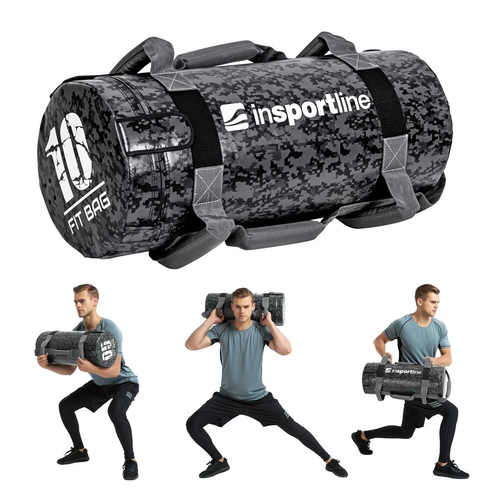 INSPORTLINE - ERŐSÍTŐ ZSÁK FOGANTYÚKKAL FITBAG CAMU 10 KG