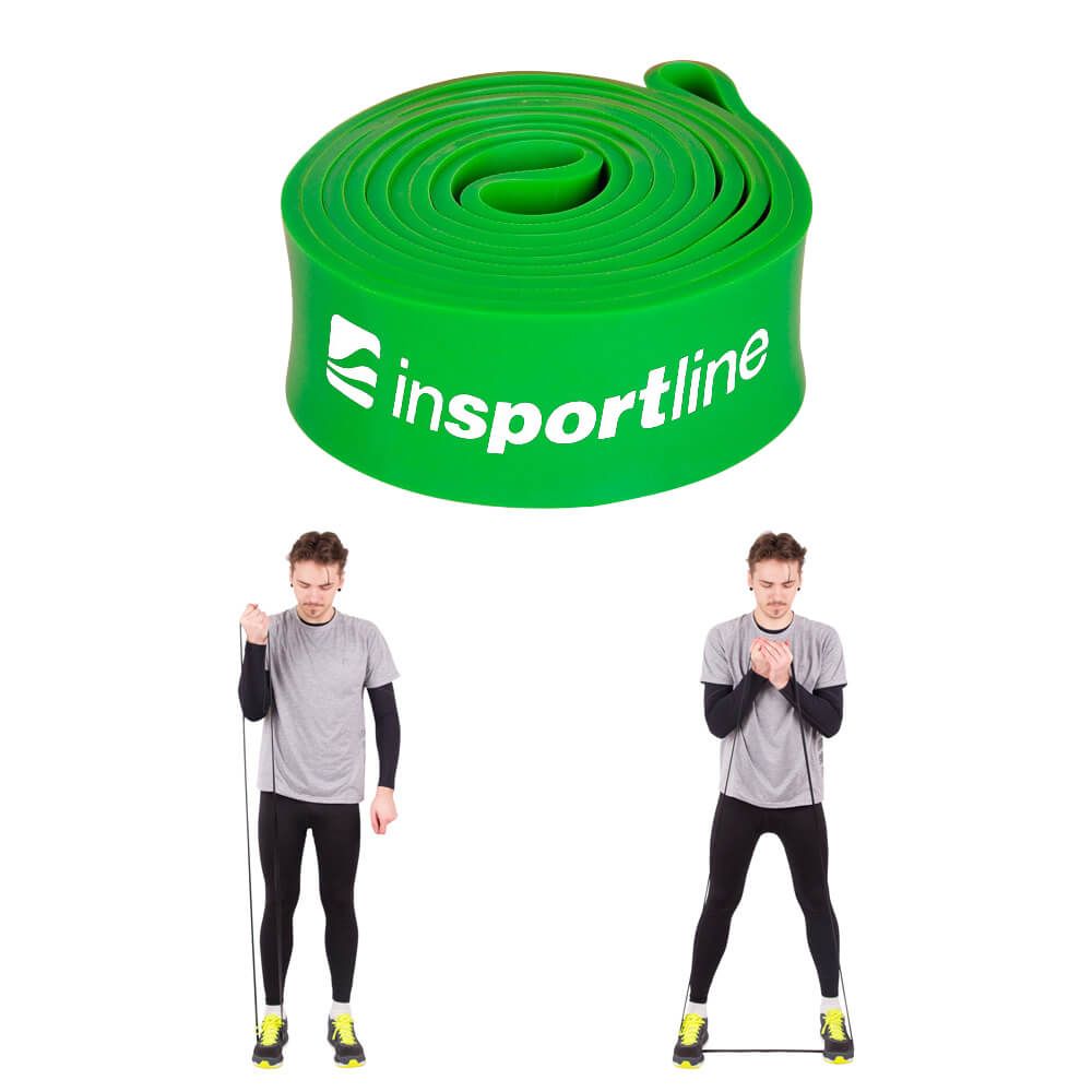 INSPORTLINE - FITNESS GUMIKÖTÉL HANGY HEAVY 204X4,4 CM / 30 KG ZÖLD