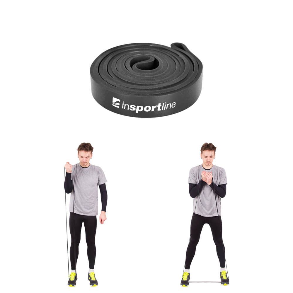 INSPORTLINE - FITNESS GUMIKÖTÉL HANGY LIGHT 204X2,2 CM / 15 KG FEKETE