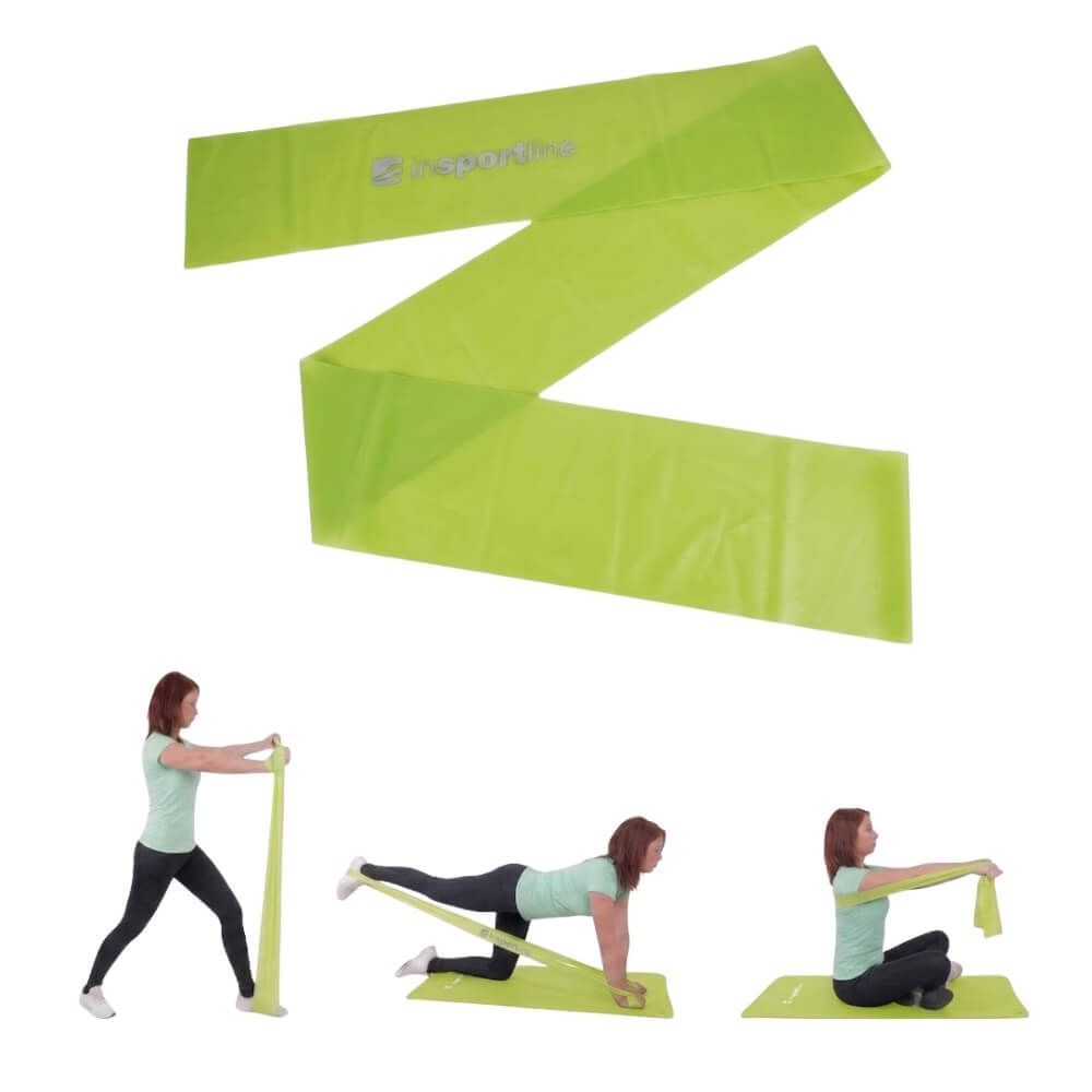 INSPORTLINE - FITNESZ GUMISZALAG CLINGY 170CM/1KG LIME