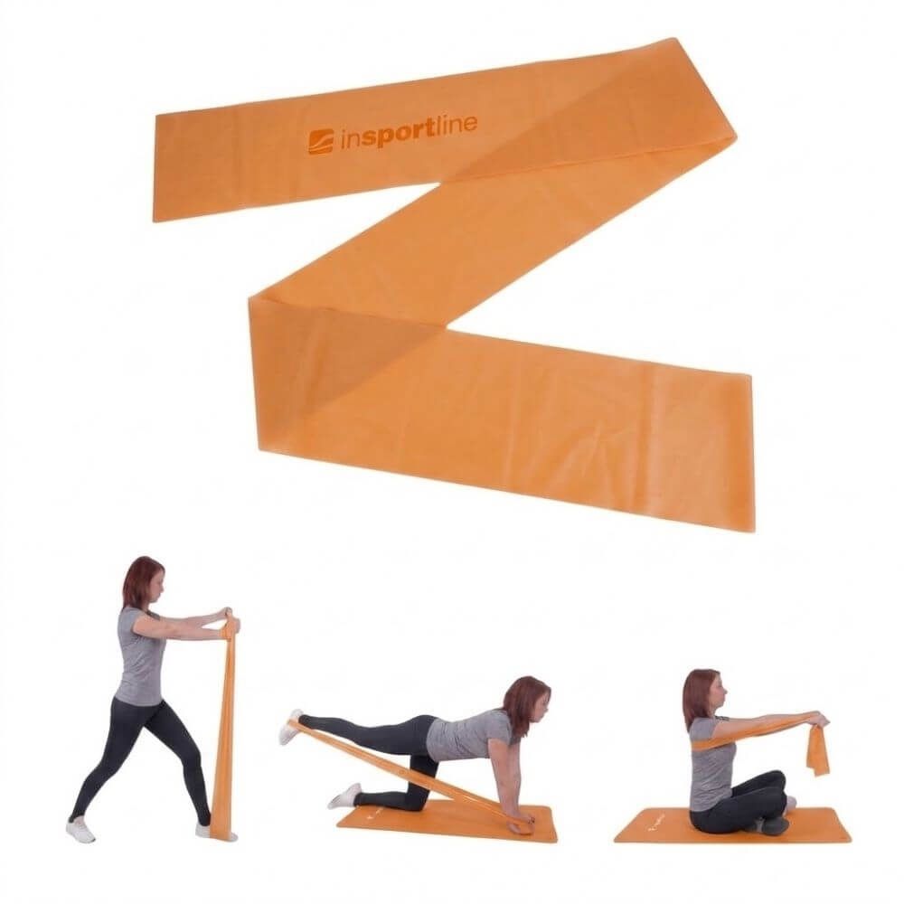 INSPORTLINE - FITNESZ GUMISZALAG CLINGY 170CM/2 KG NARANCS