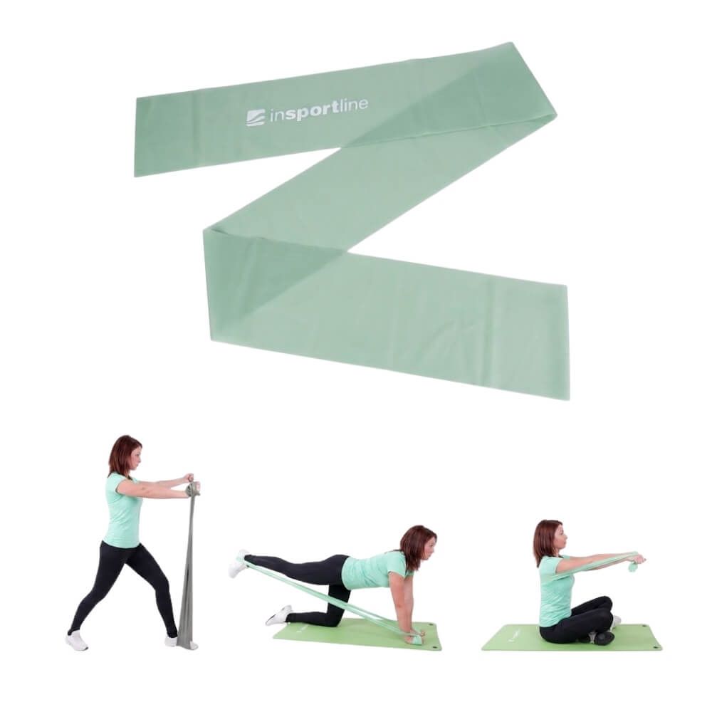 INSPORTLINE - FITNESZ GUMISZALAG CLINGY 170CM/3 KG MENTA
