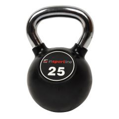INSPORTLINE - GUMIS HARANGSÚLY KRÓMOZOTT FOGANTYÚVAL KETLEBEL 25 KG