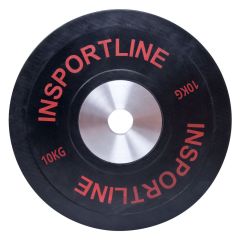INSPORTLINE - GUMIS SÚLYTÁRCSA BUMPER PLATE 10 KG 50 MM