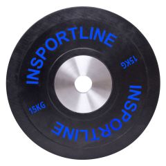 INSPORTLINE - GUMIS SÚLYTÁRCSA BUMPER PLATE 15 KG 50 MM