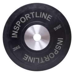 INSPORTLINE - GUMIS SÚLYTÁRCSA BUMPER PLATE 20 KG 50 MM