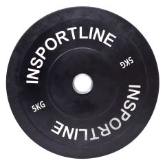 INSPORTLINE - GUMIS SÚLYTÁRCSA BUMPER PLATE 5 KG