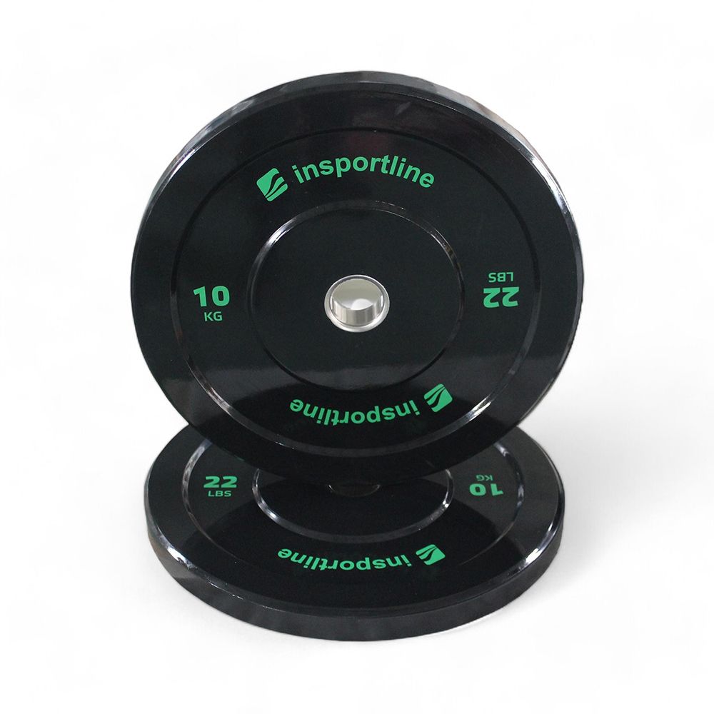 INSPORTLINE - GUMIS SÚLYTÁRCSA BUMPER PLATE LITE 10 KG 50 MM INSPORTLINE - GUMIS SÚLYTÁRCSA BUMPER PLATE LITE 10 KG 50 MM