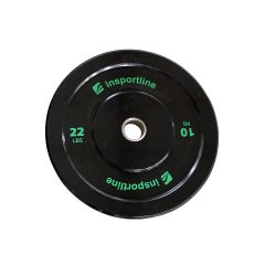 INSPORTLINE - GUMIS SÚLYTÁRCSA BUMPER PLATE LITE 10 KG 50 MM