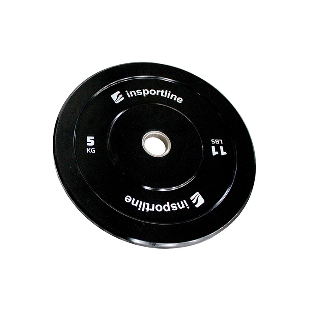 INSPORTLINE - GUMIS SÚLYTÁRCSA BUMPER PLATE LITE 5 KG 50 MM
