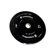 INSPORTLINE - GUMIS SÚLYTÁRCSA BUMPER PLATE LITE 5 KG 50 MM