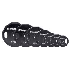 INSPORTLINE - GUMIS SÚLYTÁRCSA SZETT RUBERTON 30MM 1,25-25 KG