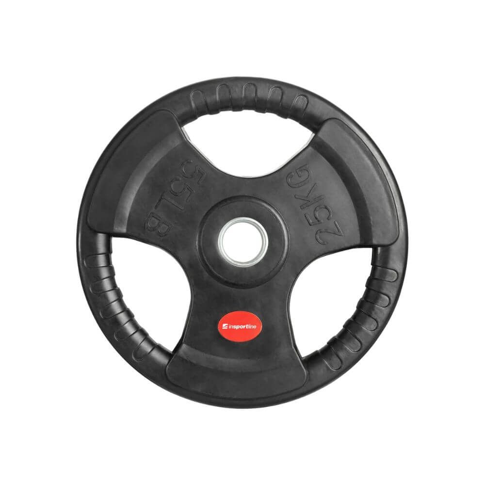 INSPORTLINE - GUMÍROZOTT OLIMPIAI SÚLYTÁRCSA GRATON OL 25 KG 50 MM