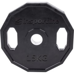 INSPORTLINE - GUMÍROZOTT OLIMPIAI SÚLYZÓTÁRCSA RUBERTON 15 KG 50 MM
