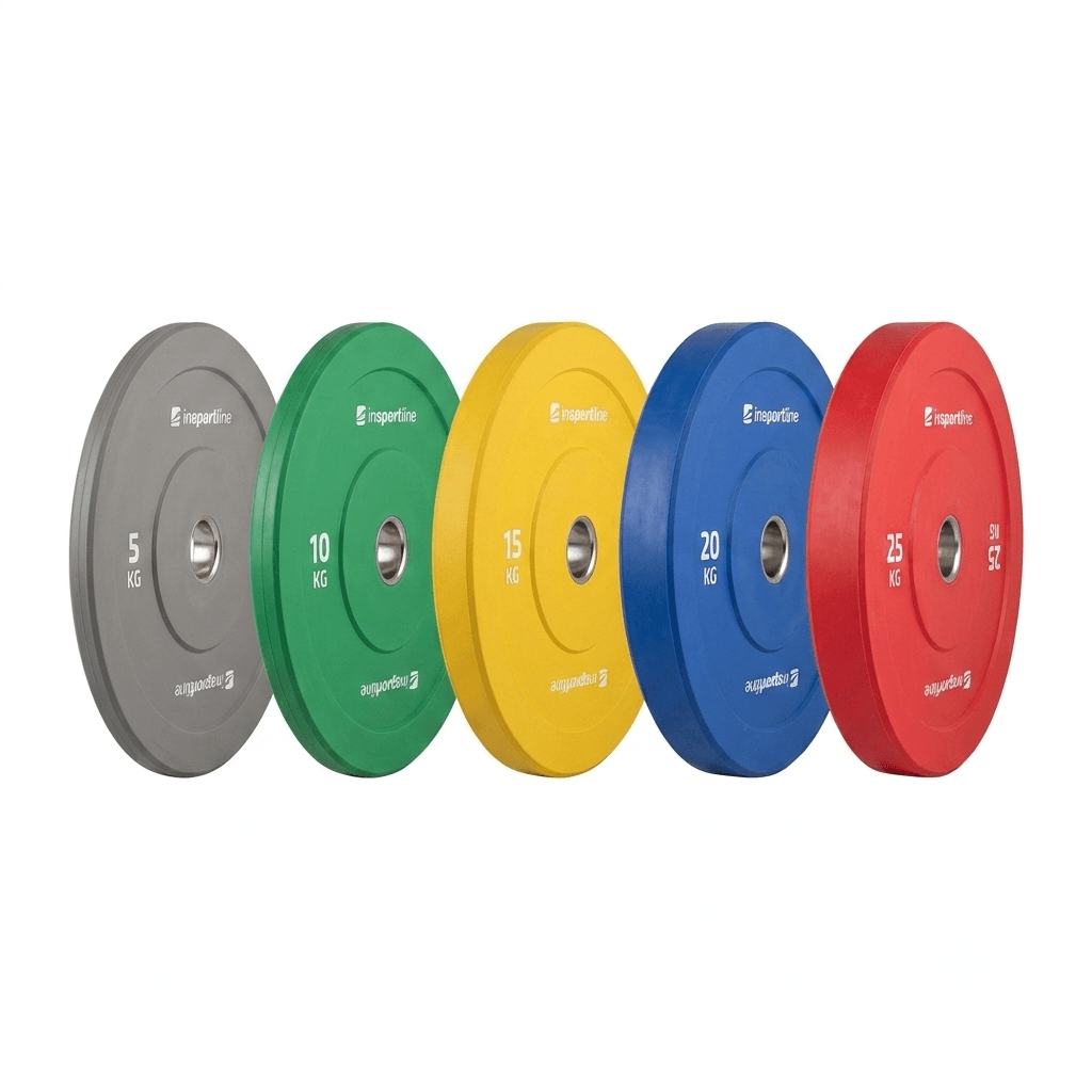 INSPORTLINE - GUMÍROZOTT SÚLYTÁRCSA BUMPER PLATE GO 15 KG 50 MM