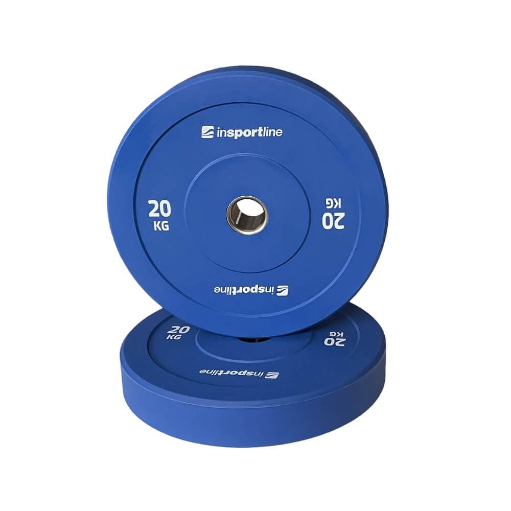 INSPORTLINE - GUMÍROZOTT SÚLYTÁRCSA BUMPER PLATE GO 20 KG 50 MM
