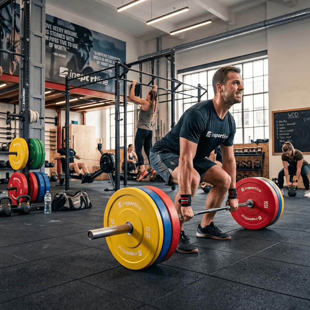 INSPORTLINE - GUMÍROZOTT SÚLYTÁRCSA BUMPER PLATE GO 25 KG 50 MM