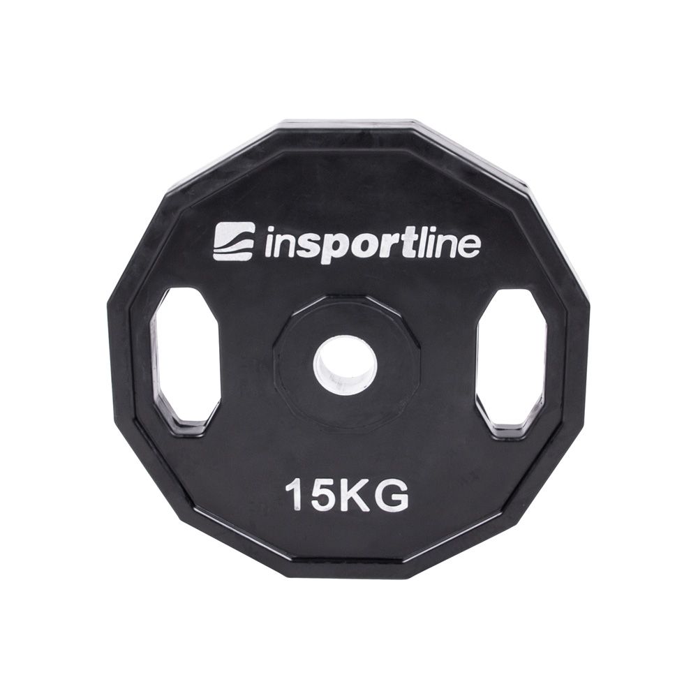 INSPORTLINE - GUMÍROZOTT SÚLYZÓTÁRCSA RUBERTON 15 KG 30 MM