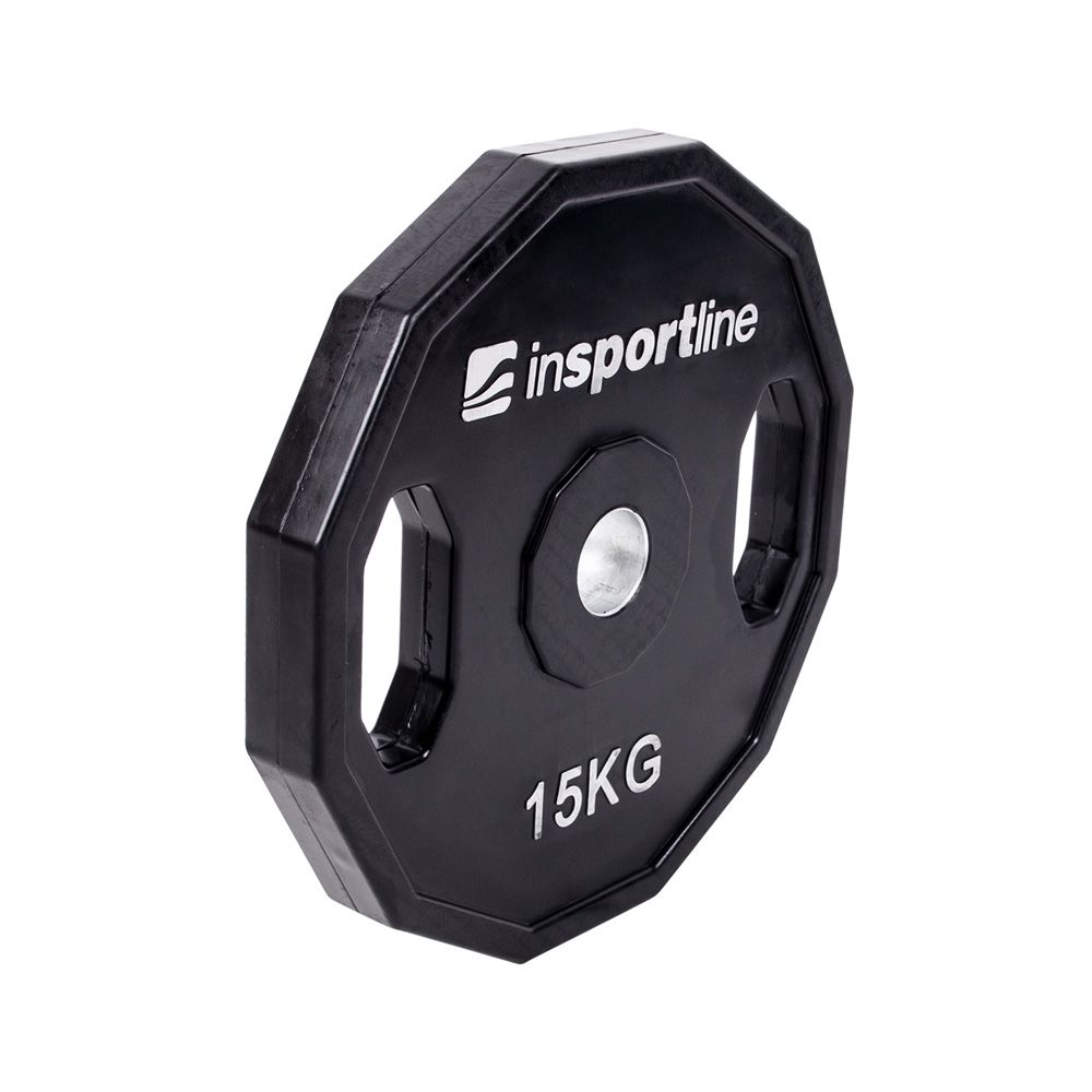 INSPORTLINE - GUMÍROZOTT SÚLYZÓTÁRCSA RUBERTON 15 KG 30 MM