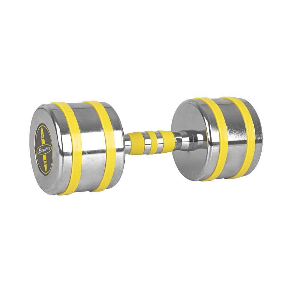 INSPORTLINE - KRÓM SÚLYZÓ YELLSTEEL 14 KG