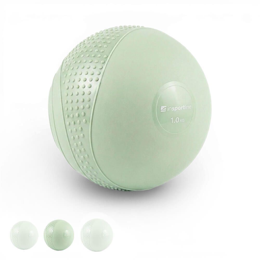 INSPORTLINE - MINI MEDICINLABDA SENDELAR 11CM/1KG - ZÖLD