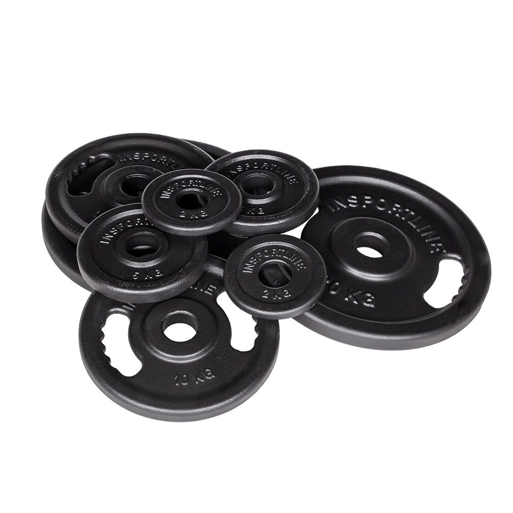 INSPORTLINE - OLIMPIAI SÚLYTÁRCSÁK KÉSZLETE CASTBLACK 2-20 KG INSPORTLINE - OLIMPIAI SÚLYTÁRCSÁK KÉSZLETE CASTBLACK 2-20 KG