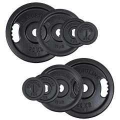 INSPORTLINE - OLIMPIAI SÚLYTÁRCSÁK KÉSZLETE CASTBLACK 2-20 KG