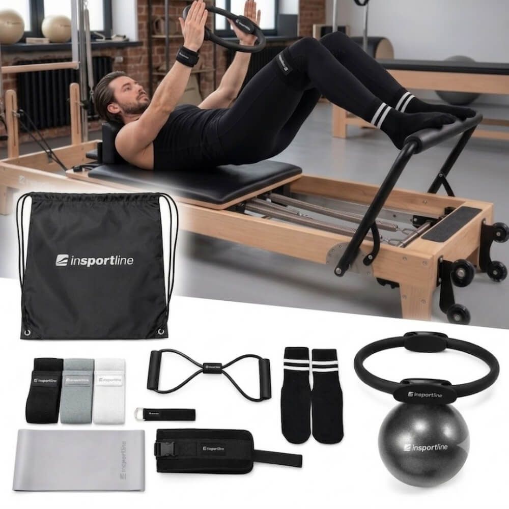 INSPORTLINE - PILATES KÉSZLET SINUATA - FEKETE, ZOKNI MÉRETE UNIVERZÁLIS