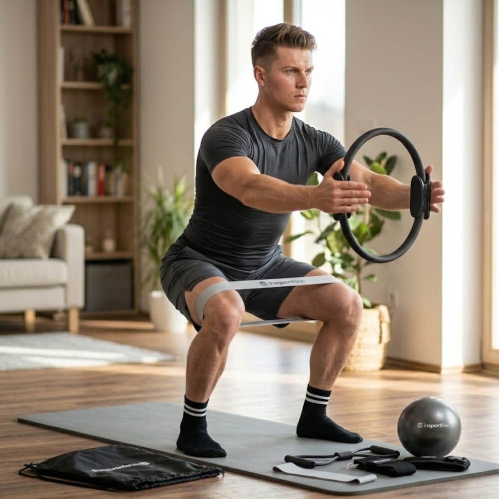 INSPORTLINE - PILATES KÉSZLET SINUATA - FEKETE, ZOKNI MÉRETE UNIVERZÁLIS