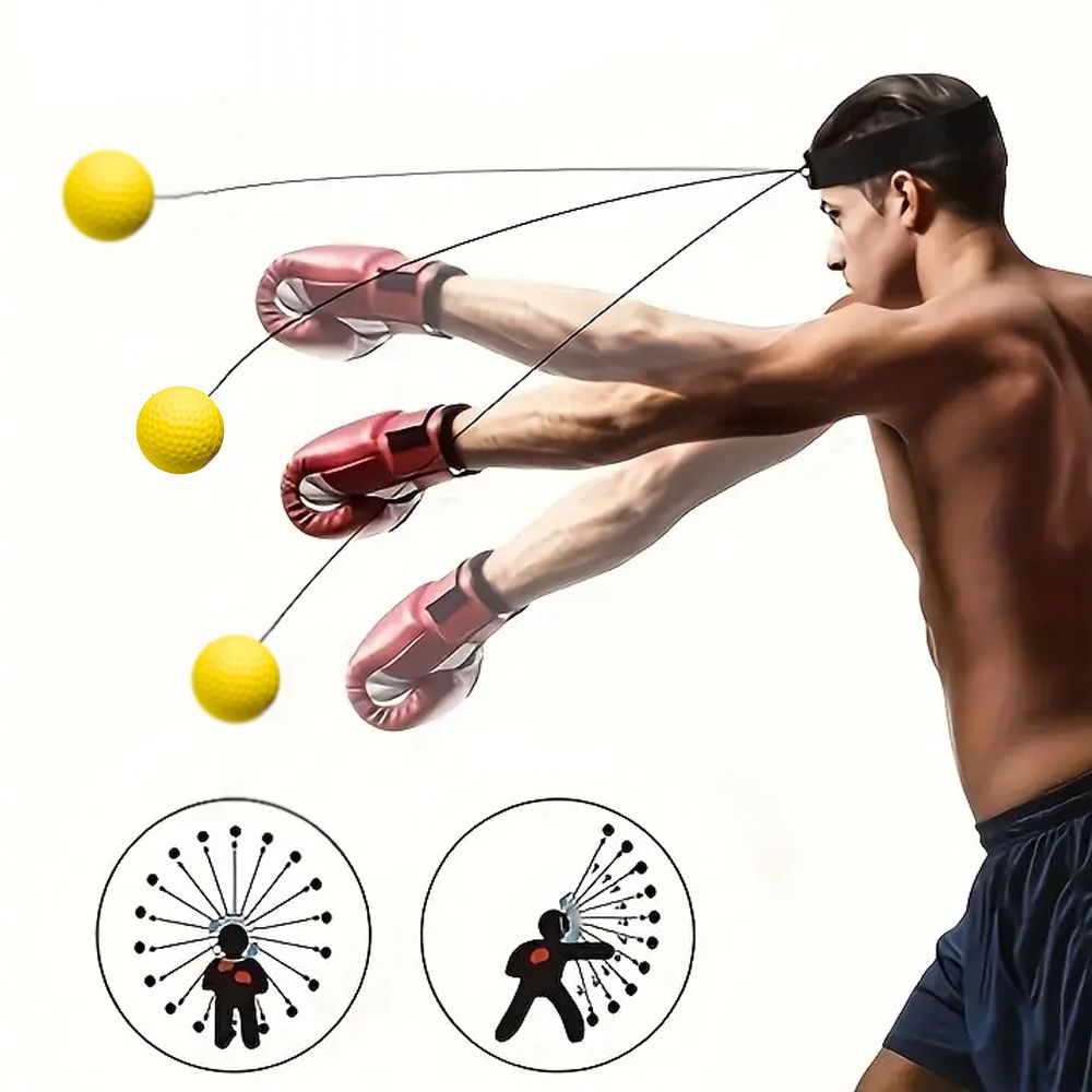 INSPORTLINE - REFLEX BOKSZ LABDA FEJRE FEJPÁNTTAL RESPELL LIGHT 18G