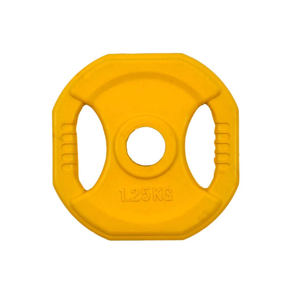 INSPORTLINE - SZÖGLETES GUMIZOTT SÚLYZÓTÁRCSA PUMP 1,25 KG
