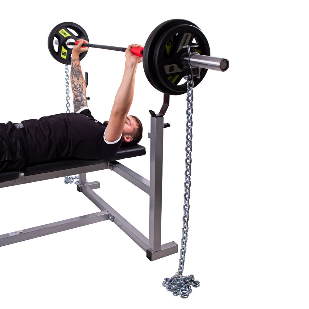 INSPORTLINE - SÚLYEMELŐ LÁNC RÚDDAL CHAINBOS SET 2X15 KG
