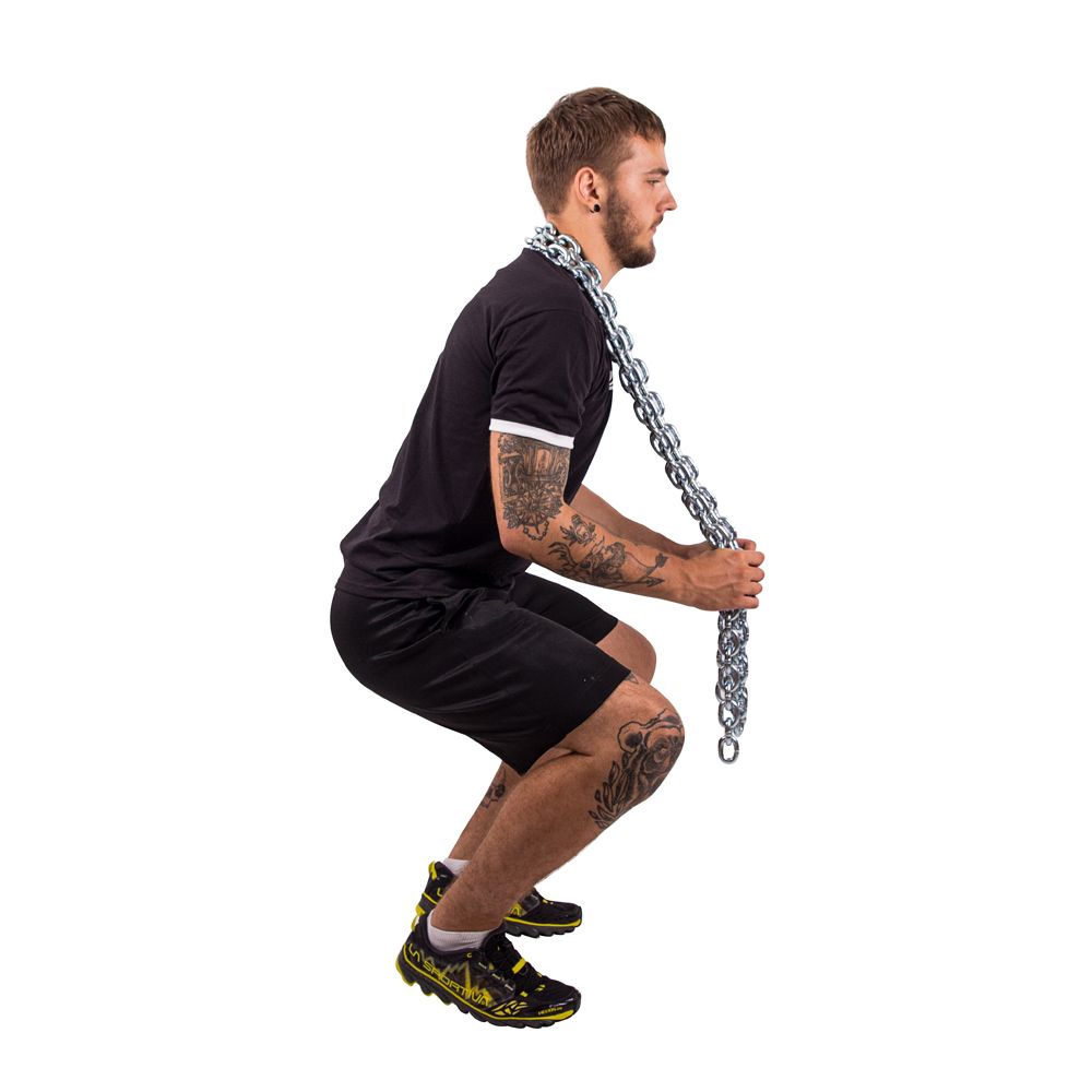INSPORTLINE - SÚLYEMELŐ LÁNC RÚDDAL CHAINBOS SET 2X15 KG